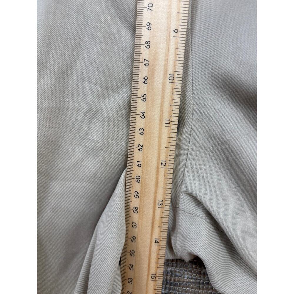 Vintage Talbots Wool Dress Pants Womens Size 10 Beige Pleated High Rise Stretch - Picture 6 of 7